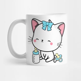 Cute angora cat is a baby Mug